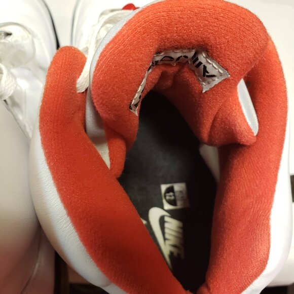 Nike Air Jordan 5 Retro Fire Red 2020 Mens Sneakers Size 12 White Red DA1911-102 - Picture 10 of 11